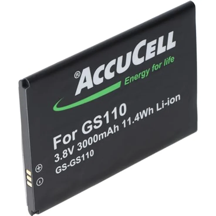 AccuCell Akku kompatibel mit Gigaset GS110, Li-ion 3.8V 3000mAh 11.4Wh, ersetzt V30145-K1310-X471 – Bild 1