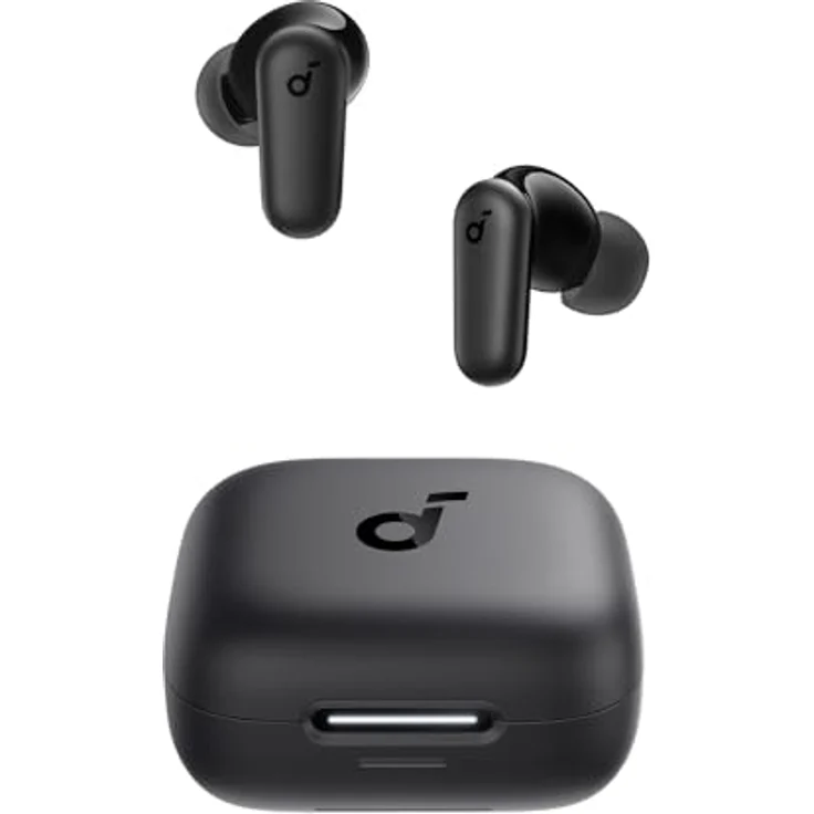 Anker Soundcore P30i Schwarz (ANC, 40 h), Kopfhörer mit adaptiver aktiver Geräuschunterdrückung und lange Akkulaufzeit – Bild 1