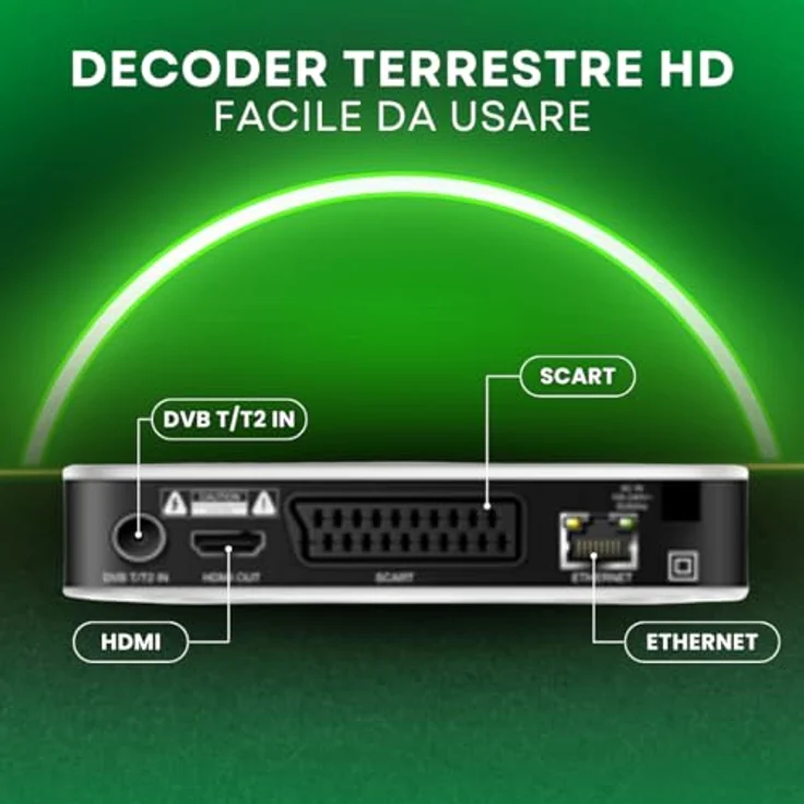 I-Can Terrestrischer Digitaldecoder DVB-T2 HD, Digitaler DVB-T-Receiver für hochauflösendes Fernsehen – Bild 5