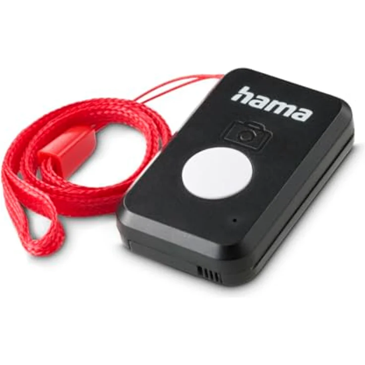 Hama BRS5 Selfie Auslöser Fernbedienung, Bluetooth 5.3, kompatibel mit Android/Apple iOS, schwarz – Bild 1