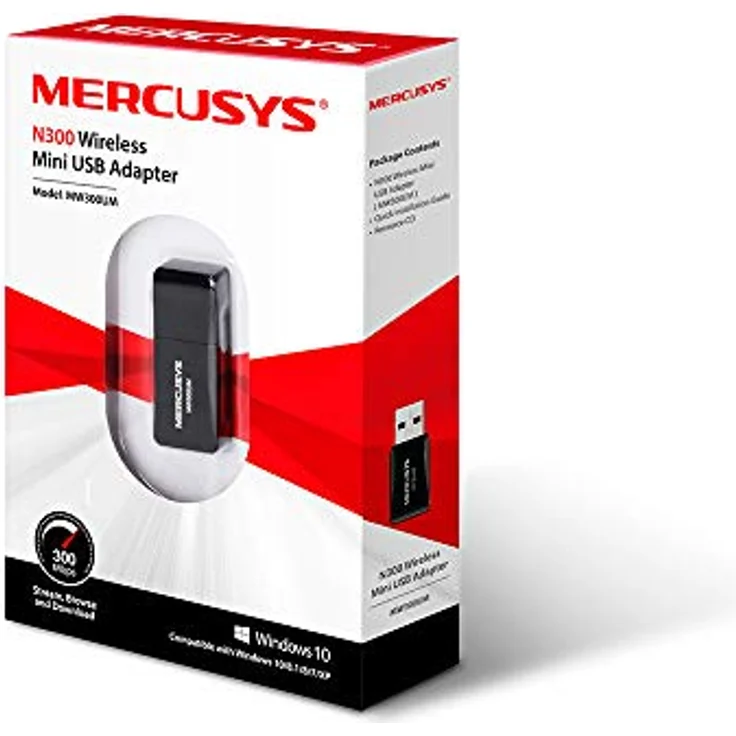 MERCUSYS MW300UM WLAN Adapter, WiFi Stick bis zu 300MBit-s, 2,4GHz, Mini Größe, geeignet für Windows 10-8-7-XP, WPA und WPA2-Verschlüsselungs-Standard – Bild 6