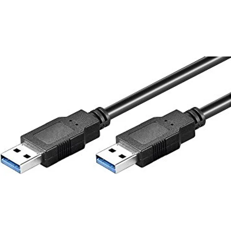 goobay 93929 SuperSpeed USB 3.0 Kabel, Schwarz, 3 m Länge