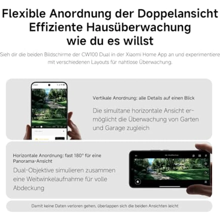 Xiaomi Outdoor Kamera CW100, Dual IP Netzwerkkamera mit Nachtsichtfunktion und wetterfestem Design – Bild 11