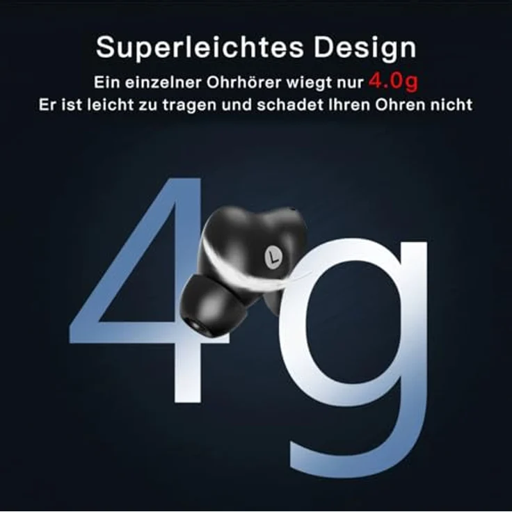 OneStyle TWS-VX-Pro Bluetooth Kopfhörer, Kabellos mit Noise Cancelling, IPX6 Wasserdicht, 4 Mikrofone für iOS und Android – Bild 5