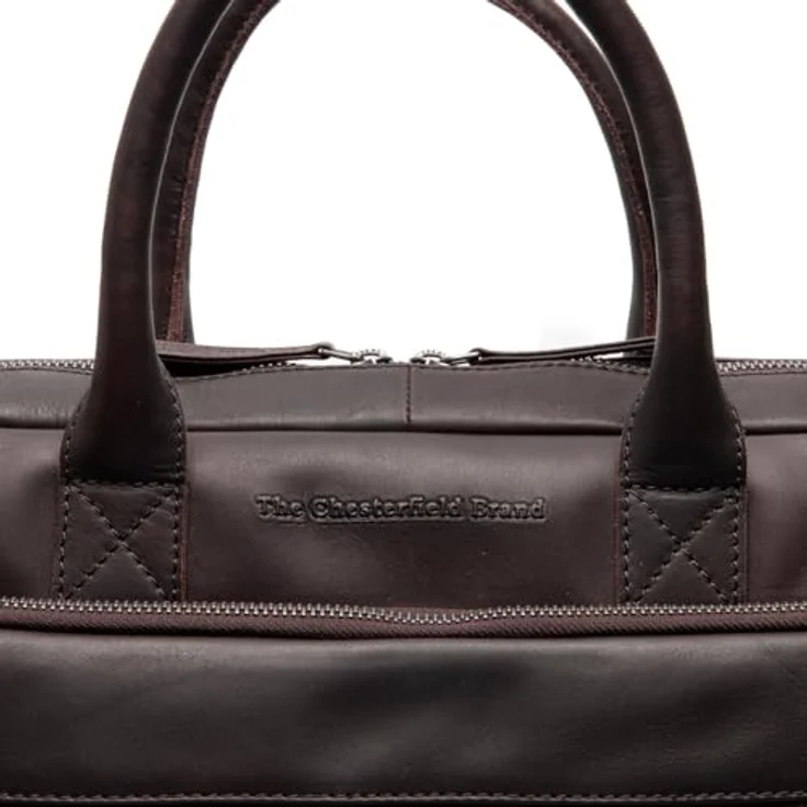 The Chesterfield Brand Tacama, Leder Laptoptasche aus Vollnarbenleder, braun – Bild 4