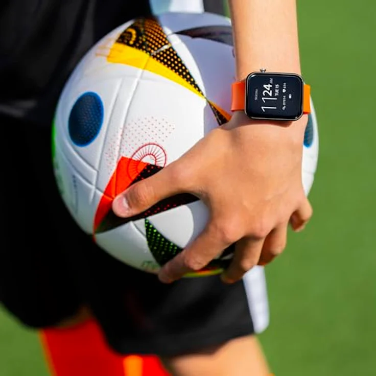 Tikkers Smart Watch Serie 13 Silikonband, Vielzahl fantastischer Funktionen für aktive Kinder und Jugendliche, weiches Silikonarmband, schwarz – Bild 4