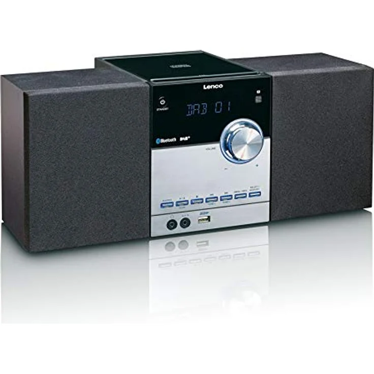 Lenco kompakte Stereoanlage MC-150 mit DAB+, FM Radio, CD-MP3-Player, Bluetooth und USB, Fernbedienung, 2 x 10W schwarz – Bild 4