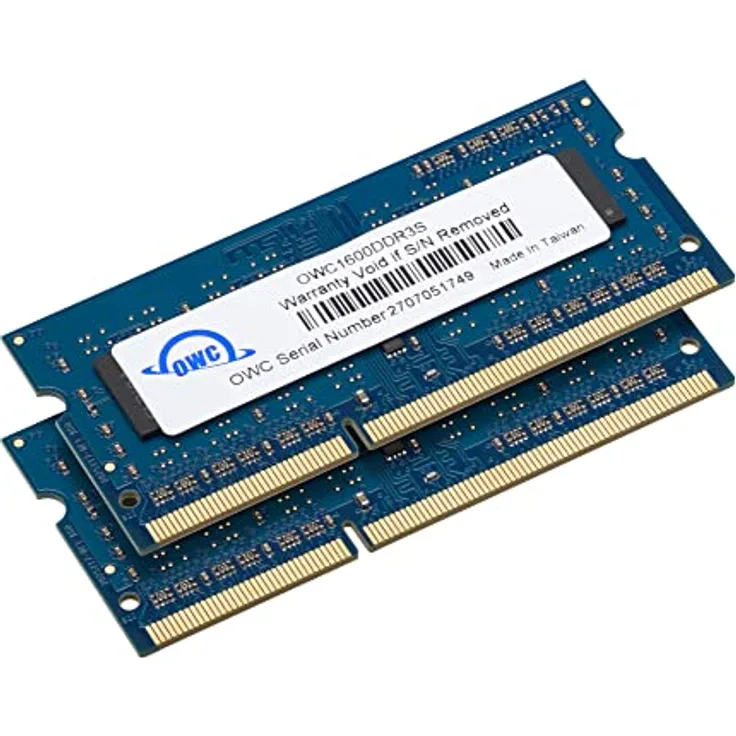 OWC - 16GB Memory Upgrade Kit - 2 x 8GB PC12800 DDR3L 1600MHz SO-DIMMs für 2011-2015 iMac, 2011-12 Mac Mini, und 2011-2012 MacBook Pro (Non-Retina Display) Modelle