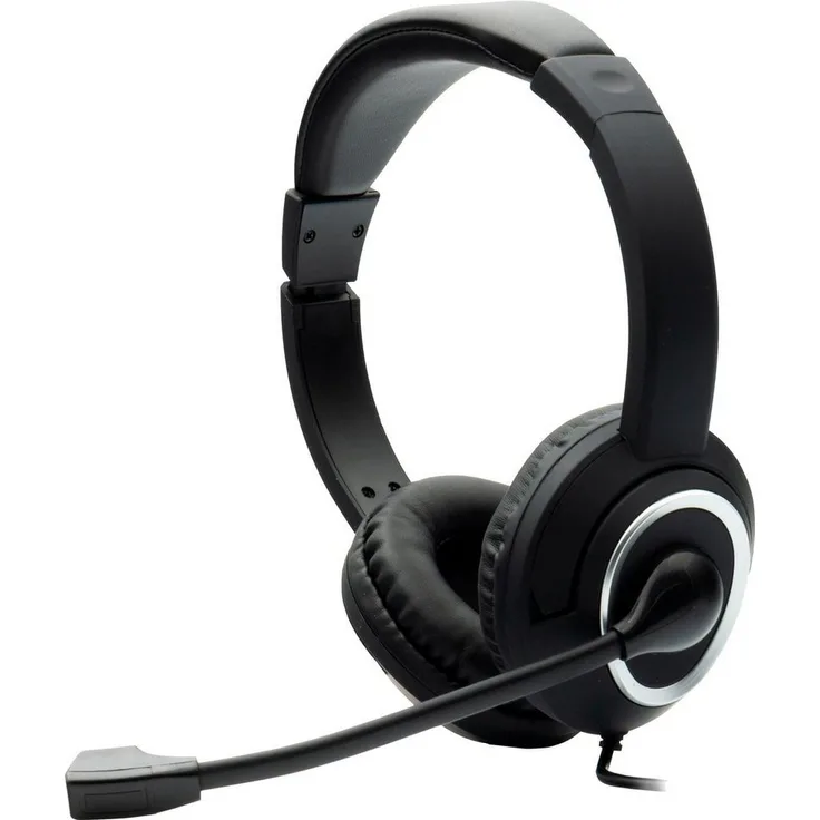 Hyrican ST-GH577 Over-Ear-Kopfhörer (kabelgebunden) mit außenstehendem Mikrofon, schwarz