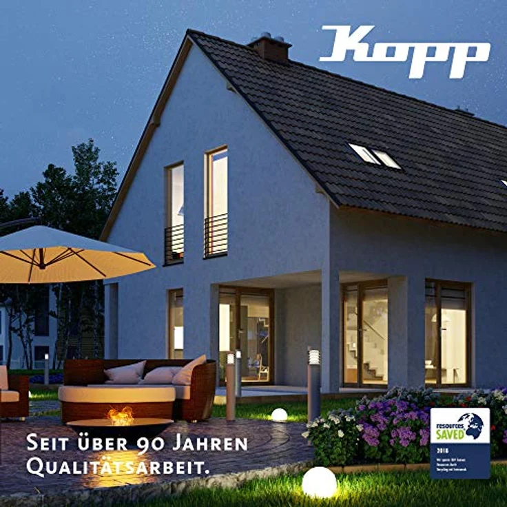 Kopp Schutzkontakt-Winkelstecker 250 V (16 A) mit Klappgriff & Kabel-Knickschutz I Schutzkontakt-Stecker für Strom-Kabel bis 3X 1,5 mm² I Flach-Stecker IP20 für Innenbereich I Arktis-Weiß – 172002037 – Bild 2