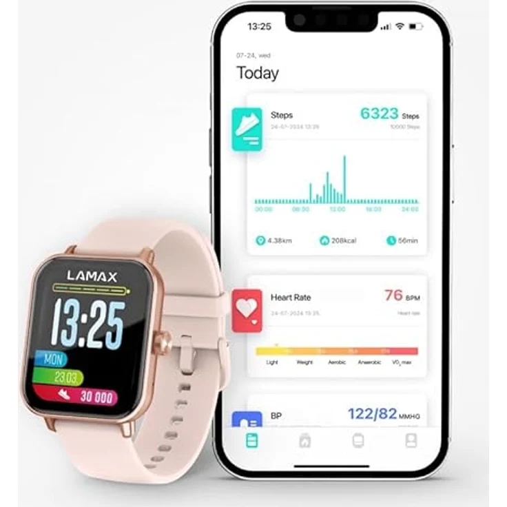 LAMAX BCool2 Play Rose Gold, Fitness-Zubehör für Kinder mit Pulsmessung und Musikwiedergabe – Bild 4