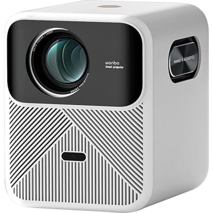 WANBO Mozart 1 Full HD Native 1080P, 4K HDR, 900 ANSI | HDMI Arc | Projektor für Zuhause | Android 2G + 32G | Auto (Focus + Keystone + Hindernisse) | Staubdicht | 16 W Speaker | WiFi 6, BT, schwarz - Preisvergleich – Bild 1