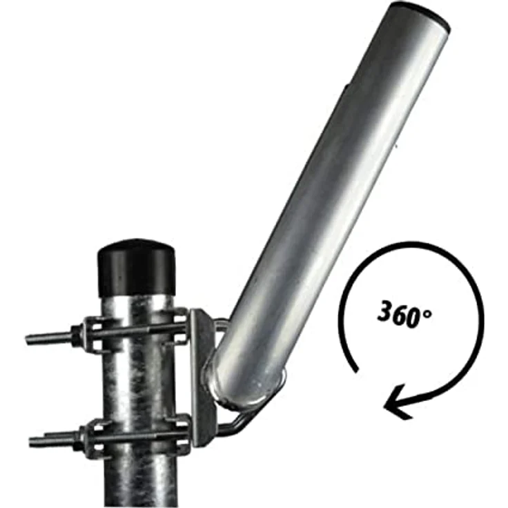 X Wandhalter Alu DUO U-Form für LTE Antenne Doppel-Halter 25cm Aluminium U-Halter Duo – Bild 3