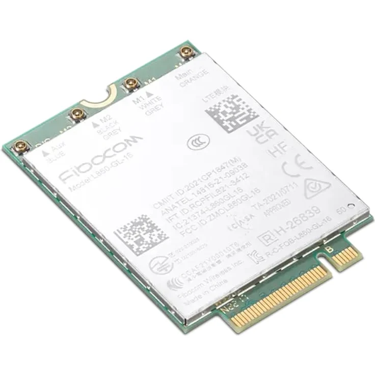 Lenovo ThinkPad Fibocom FM350-GL 5G Sub-6 GHz M.2 WWAN Module for X1 Carbon Gen 11 (M.2 Key M), Netzwerkkarte, Grün