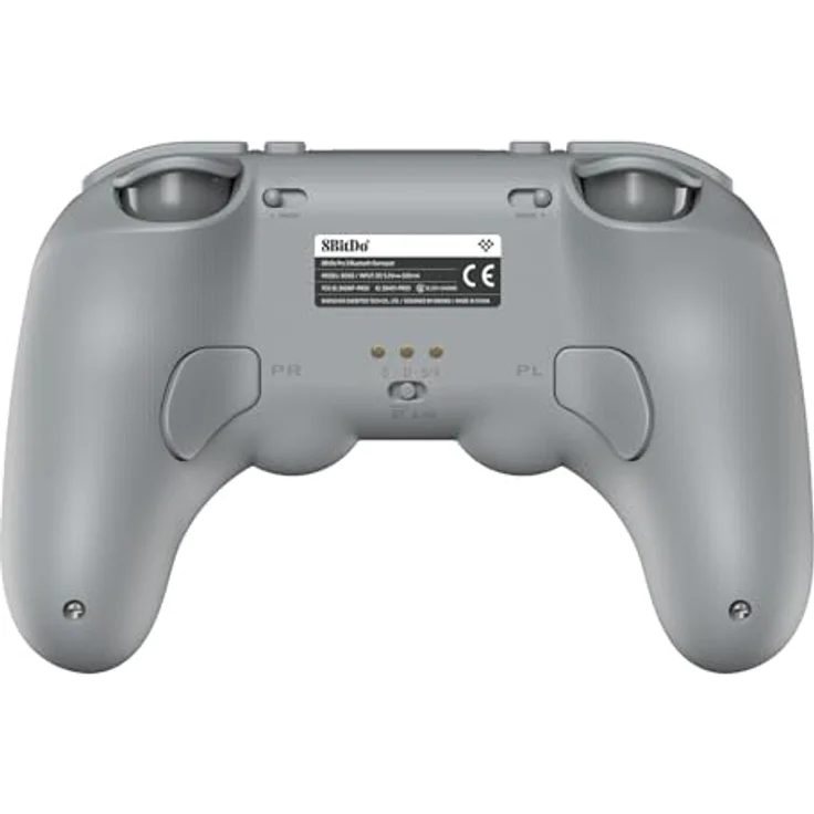 8Bitdo Pro 3 Bluetooth Controller, Multiplattform-kompatibel für Switch/Switch 2, TMR Joysticks, swappable ABXY Buttons, Pro Back Buttons, integrierte Ladestation - Grau – Bild 4