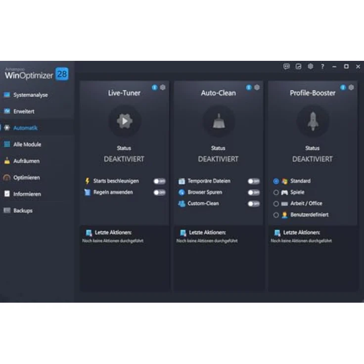 Markt + Technik WinOptimizer 28, 3 USER Lizenz für Windows 11/10, Tuning-Software mit tiefen Reinigungstools, unbegrenzte Laufzeit, sicher und schnell – Bild 4
