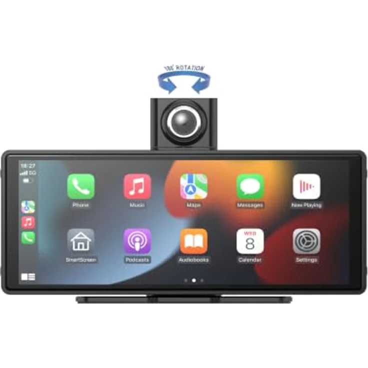 Navitel DS1020 DVR, 2K Ultra HD Dashcam mit 10,26" Touchscreen, 2560 x 1440 Pixel, Dual-Kamera, 140° Front- und 105° Rückwinkel – Bild 6