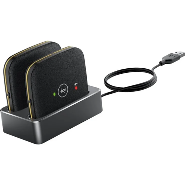 Yealink CPW65-DECT-Duo, Drahtloses Mikrofon in Schwarz für Yealink CP965 – Bild 4