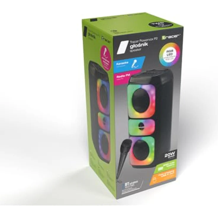 Tracer Powervox P2, Tragbarer Bluetooth-Lautsprecher mit 20 Watt Leistung, kabellos – Bild 6