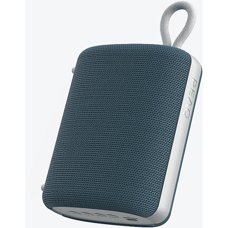 PEAQ PPA 106-BL Bluetooth Lautsprecher, Tragbarer Lautsprecher in Blau mit kraftvollem Klang
