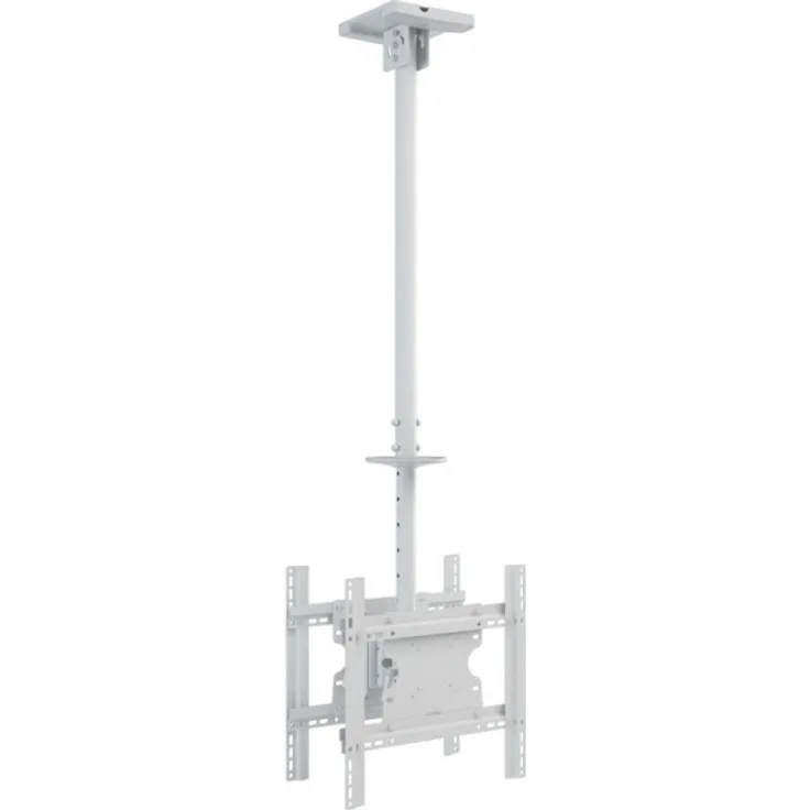 Multibrackets 2500, Deckenhalterung für 2 Displays, max. 55" (139,7 cm), 50 kg, manuelle Höhenverstellung, Weiß
