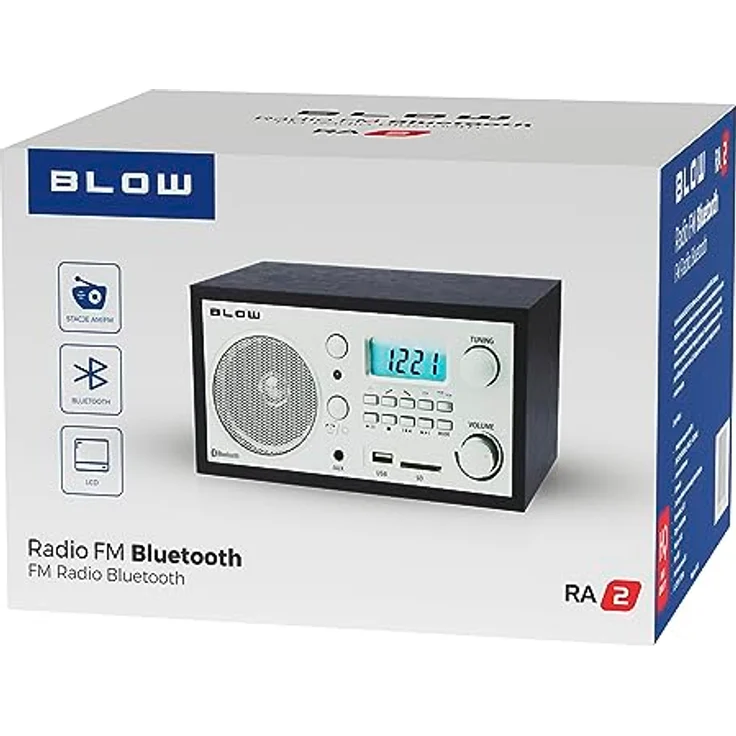 Blow Tragbares Radio Analog AM/FM RA2, braun – Bild 3