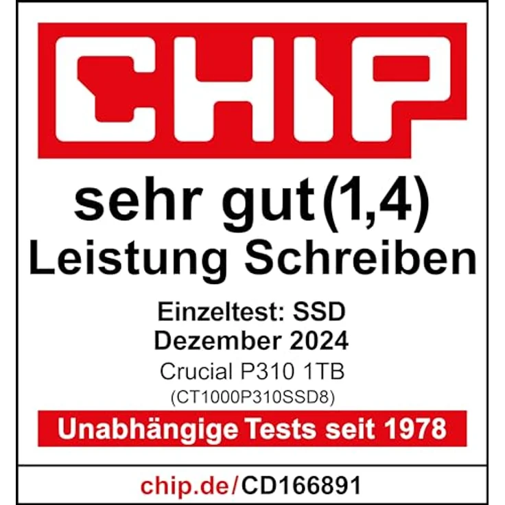 Crucial P310 SSD 4TB M.2 2280 - CT4000P310SSD801, PCIe Gen4 NVMe, bis zu 7100 MB/s, schwarz – Bild 7