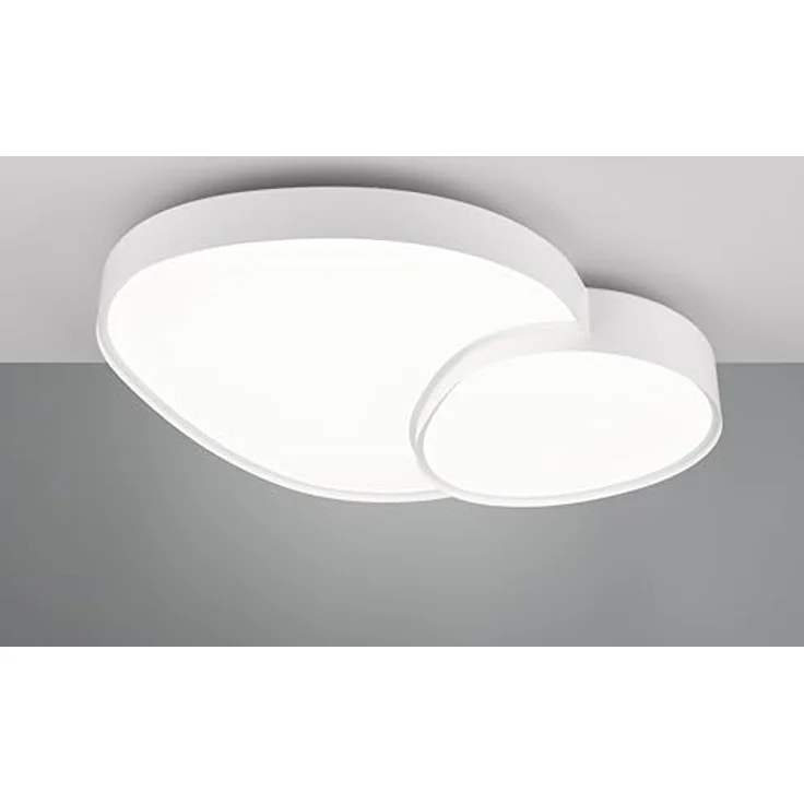 Trio Leuchten Deckenleuchte Rise 647519231, Metall Weiß matt, Schirm Kunststoff Weiß, 45W LED, Dimmbar, Lichtfarbe einstellbar – Bild 3