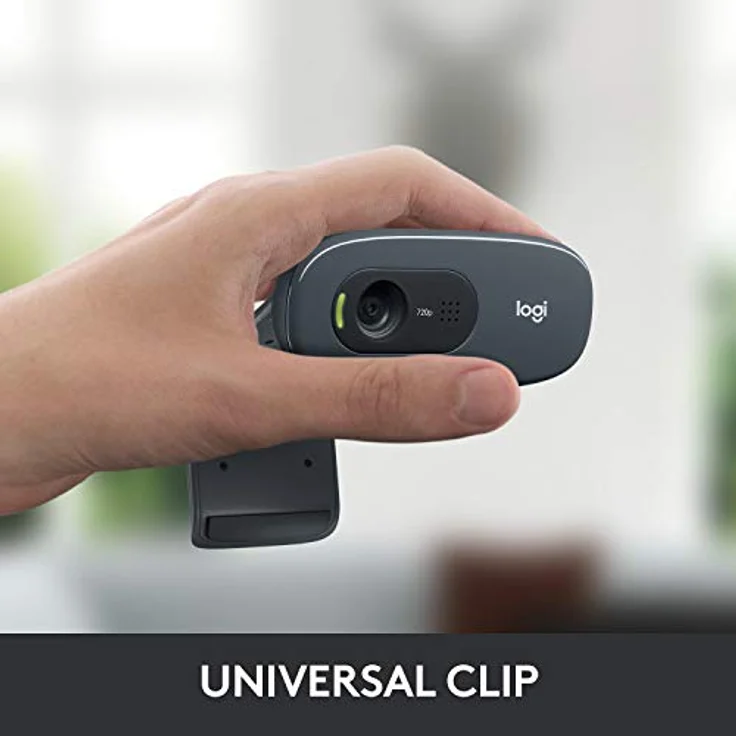 Logitech C270 1280 x 720pixels USB 2.0 schwarz Webcam – 720p, 3 MP, Clip – Bild 5