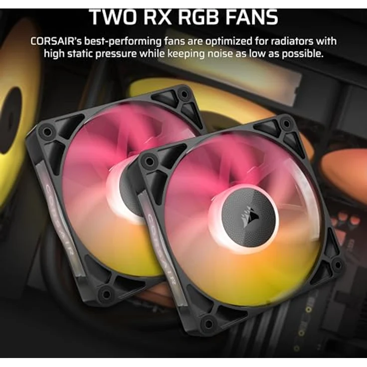 Corsair iCUE LINK Titan 240 RX LCD CPU-Flüssigkeitskühler – 240mm AIO – Intel LGA 1851/1700, AMD AM5/AM4 – RX120 RGB-Lüfter – Schwarz – Bild 3