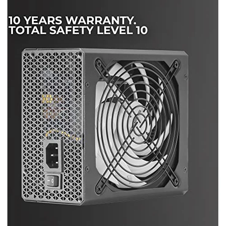 Tacens Radix VII AG 700M, Modulares Netzteil PC ATX 700W, 10 Jahre Garantie, 80Plus Silver, Silent AI-RPM Technologie, 87% Wirkungsgrad, Schwarz – Bild 2