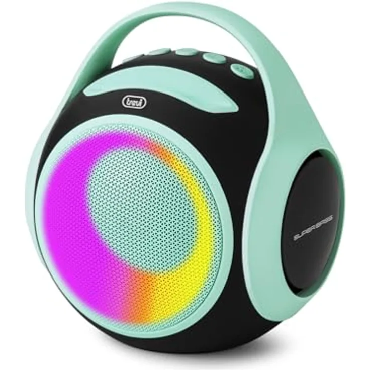 Trevi XR 8A 202 Tragbarer Bluetooth-Lautsprecher 20 W, TWS-fähig, USB-Anschluss, Micro SD, Wasserfest, Türkis