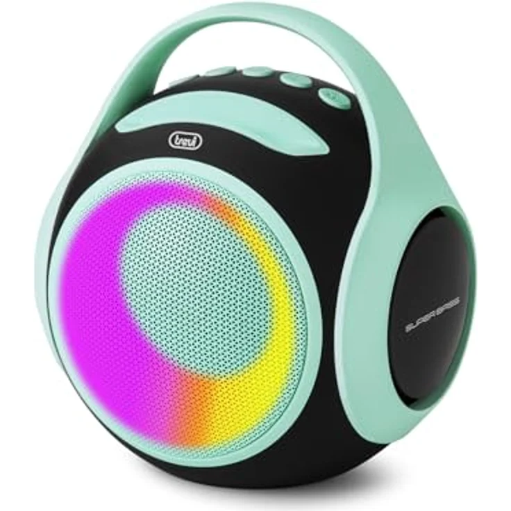 Trevi XR 8A 202 Tragbarer Bluetooth-Lautsprecher 20 W, TWS-fähig, USB-Anschluss, Micro SD, Wasserfest, Türkis – Bild 1