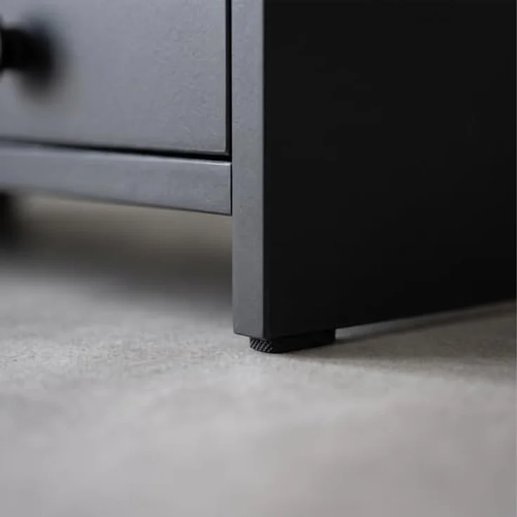 relaxdays Monitorständer mit 3 Schubladen, ergonomische Bildschirmerhöhung für Büro und Home Office, schwarz – Bild 9
