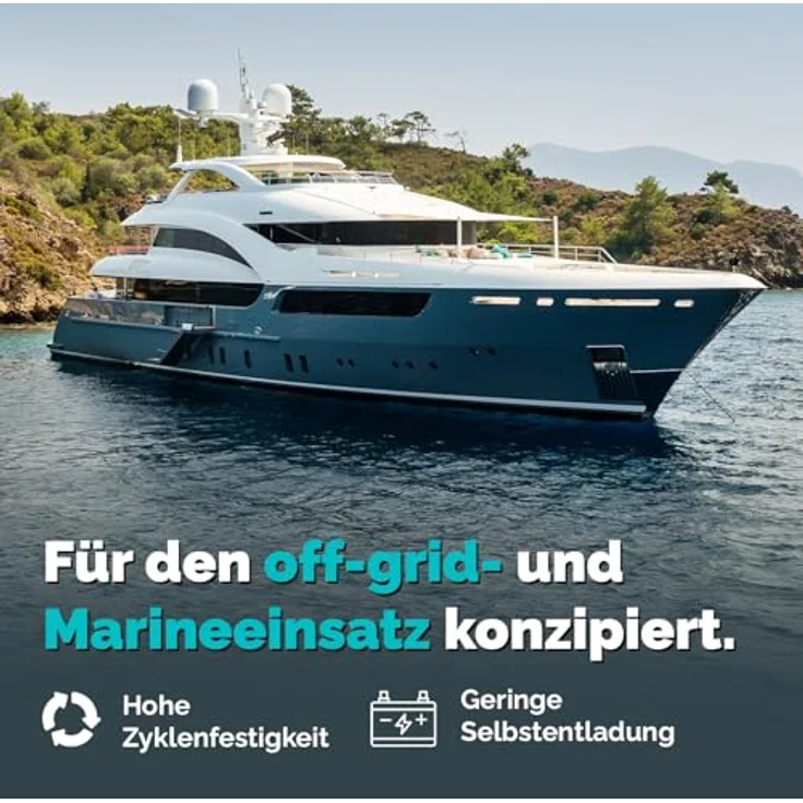 Electronicx AGM Batterie 100AH Marine Edition, 12V Versorgungsbatterie für Boot, Wohnmobil & Solar, wartungsfrei und auslaufsicher – Bild 4