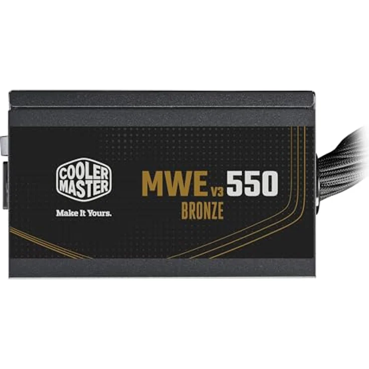 Cooler Master MWE Bronze V3 230V, PC Netzteil 550 W mit ATX 3.1 Unterstützung, leisem HDB-Lüfter und 80 Plus Bronze Effizienz, Schwarz – Bild 6