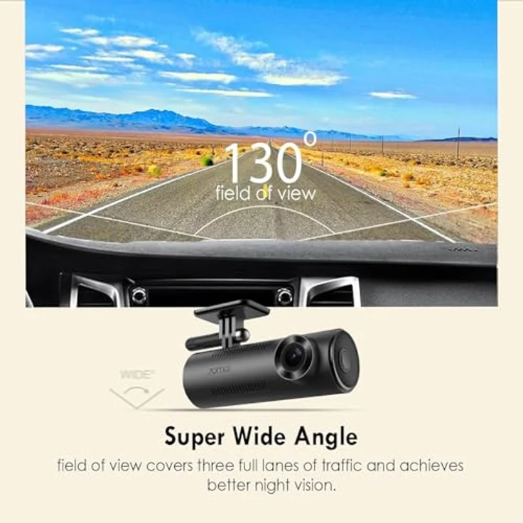 70mai Dashcam M310, 2K (QHD) Auflösung, FOV 130°, F2.0, G-Sensor, App-Steuerung, Parküberwachung – Bild 3