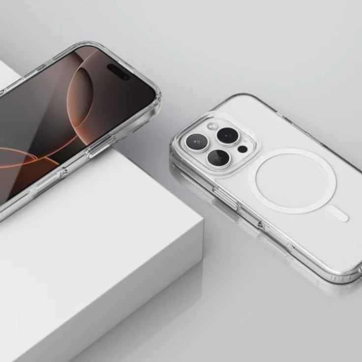 Vonmählen Transparent Case für Apple iPhone 16 Pro, MagSafe-kompatible Smartphone-Hülle mit Anti-Gilb- und Kantenschutz, Transparent – Bild 5