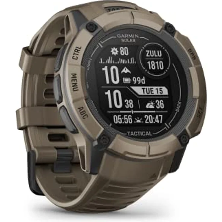 Garmin Instinct 2X Solar – GPS-Smartwatch mit unendlicher Akkulaufzeit im Smartwatch-Modus, über 40 Sport-Apps, Smart Notifications, Pay, Trainingszustand, Fitnessalter, Schlafanalyse UVM. – Bild 1