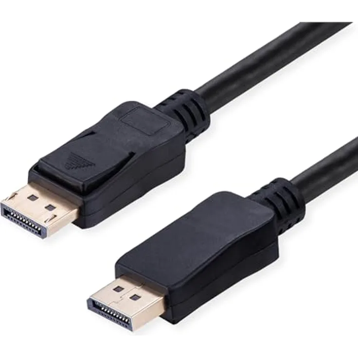 VALUE DisplayPort Kabel v2.1, 10K Auflösung bis 10240x4320 @60Hz, DP ST - ST, schwarz, 2 m