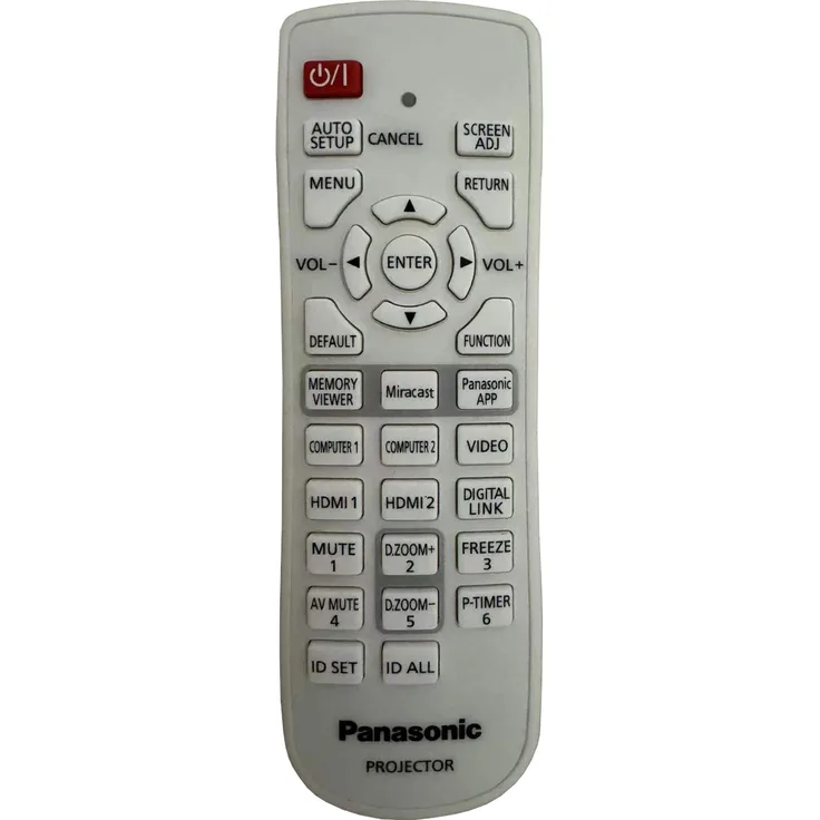 Panasonic N2QAYA000090, N2QAYA000107 Original Fernbedienung für PT-VW535N, PT-VX605N, PT-VZ575N, sofort einsatzbereit