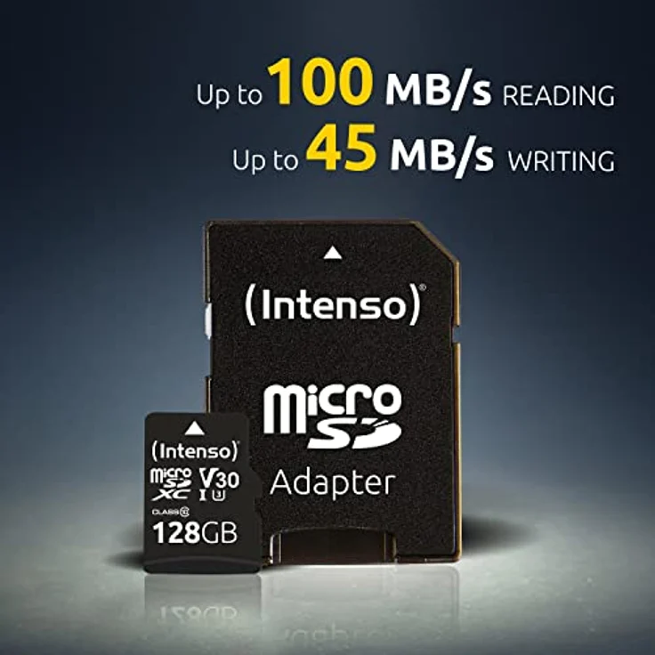 Intenso Professional microSDXC UHS-I Class 10 64GB Speicherkarte inkl. SD-Adapter (bis 90Mbps) schwarz – Bild 3