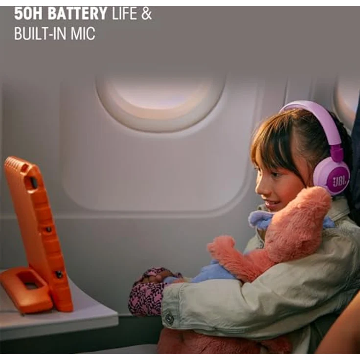 JBL Junior 320BT On-Ear-Kopfhörer (Adaptive Noise-Cancelling, A2DP Bluetooth) in drei fröhlichen Farben – Bild 4