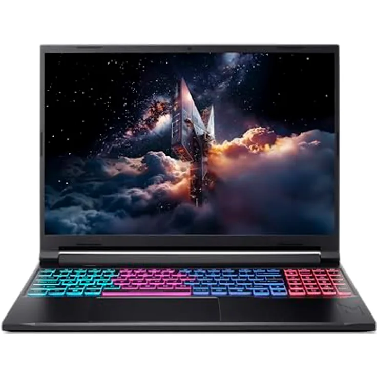 Acer Nitro V 16S AI ANV16S-41, Gaming Notebook mit 16 Zoll WUXGA 180Hz Display, AMD Ryzen 7, 32GB RAM, 1TB SSD, NVIDIA GeForce RTX 5060, Windows 11, Schwarz