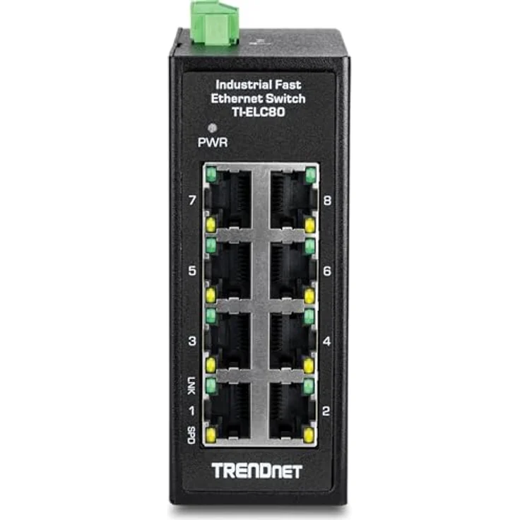 TRENDnet 8-Port Industrial Fast Ethernet DIN-Rail Mini Switch, TI-ELC80 – Bild 5