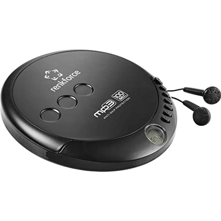 Renkforce RF-CDP-200 Tragbarer CD-Player CD, MP3 Schwarz – Bild 2