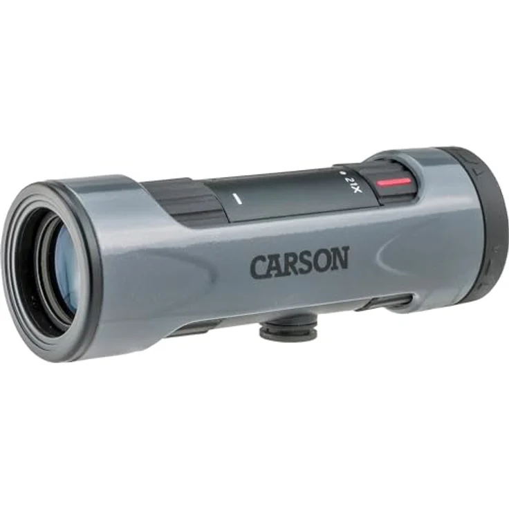 Carson ZM-721 MonoZoom, handliches Fernglas (21x Vergrößerung, 21 mm, gummierte Oberfläche, wetterfest, inklusive Tasche und Trageriemen) – Bild 6