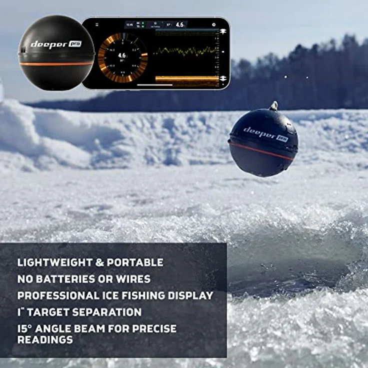 Deeper PRO smart Fischfinder - W-LAN Fischfinder für Kajak- und Belly Boot Angler – Bild 4