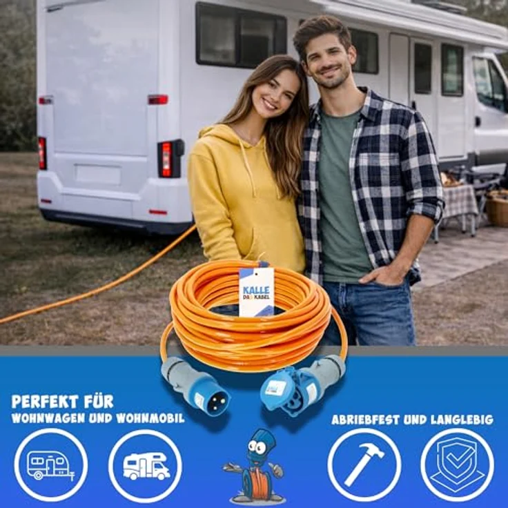 KALLE DAS KABEL CEE Verlängerung Kalle Blue Signal 2,5mm², 10 Meter, Vollpur-Premium-Leitung, hohe Flexibilität -40°C bis +90°C, geruchsneutral, abriebfest – Bild 5