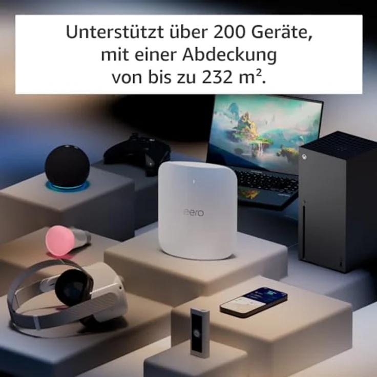 Amazon eero Max 7 Triband-Mesh-WLAN-Router | Bis zu 9,4 Gbit/s | Für Verbindungen mit über 200 Geräten | Abdeckung von bis zu 232 m² | 2023 – Bild 5